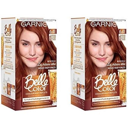 Garnier Belle Color C6063174 Les Chatains Eclat 6.41 Very Light Copper Brown