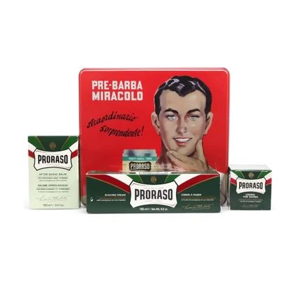 Proraso Classic Gift Set For Shaving Green Shaving Set With 4 Pieces - Image 3