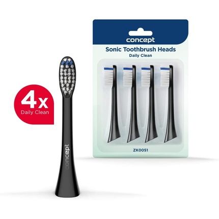 Concept Household Zk0051 Daily Clean Replacement Brush Heads For Daily Care - Black - Image 3