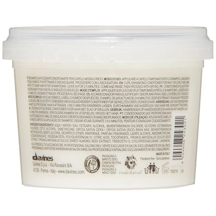 Davines Love Curl Conditioner Enhance And Control Curly And Wavy Hair Weightless Volume And Softness 2.5 Fl Oz