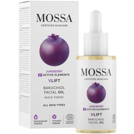 Mossa Face Oil With Bakuchiol And Cherry Fruit 30Ml