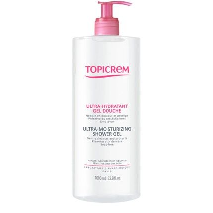 Topicrem Ultramoisturizing Shower Gel For Sensitive And Dry Skin 1000Ml