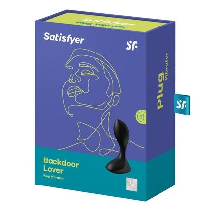 Satisfyer Backdoor Lover Anal Vibrator And Anal Plug 11Cm Waterproof Rechargeable Black
