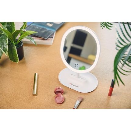 Humanas Hs-Ml03 Makeup Mirror With Led Lighting - White - Image 3
