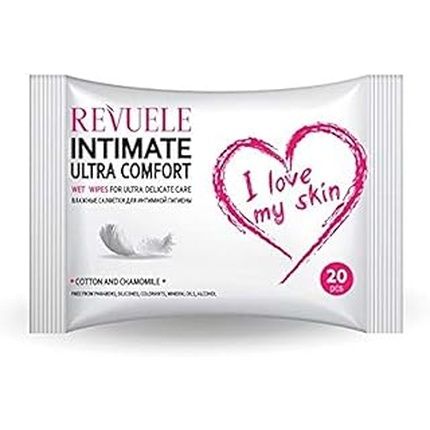 Revuele I Love My Skin Intimate Ultra Comfort Moist Wipes ~ Ultra Delicate