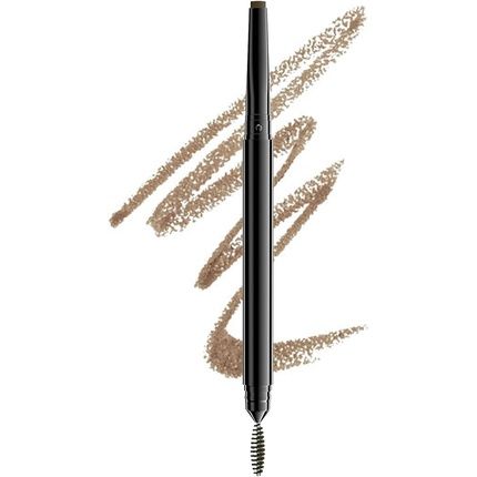 Nyx Professional Makeup Precision Brow Pencil Dual Ended With Flat Tip Pencil And Spoolie Brush Vegan Formula Shade Taupe 02