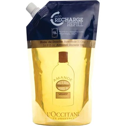 L'Occitane Almond Shower Oil Eco Refill Pouch 500Ml