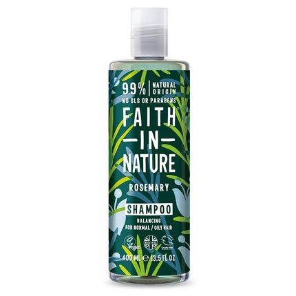 Faith In Nature Natural Balancing Rosemary Shampoo 400Ml - Shampoo For Normal To Oily Hair