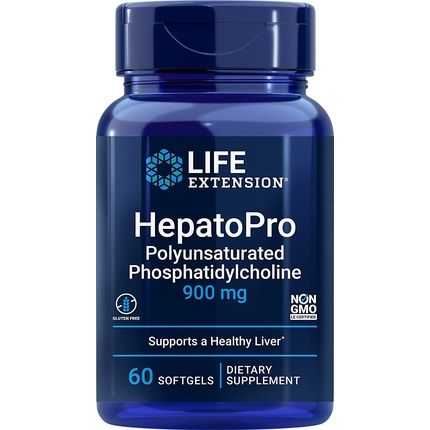 Life Extension Hepatopro Multiple Unsaturated Phosphatidylcholine 900Mg 60 Capsules