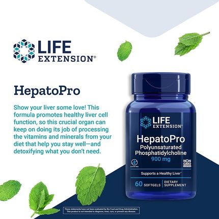 Life Extension Hepatopro Multiple Unsaturated Phosphatidylcholine 900Mg 60 Capsules - Image 3