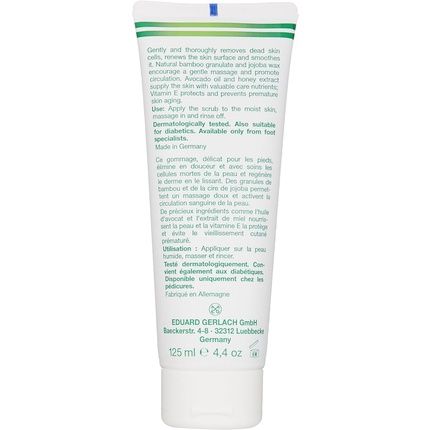 Gehwol Soft Feet Scrub Peeling Bamboo And Jojoba 125Ml 4.4 Oz - Image 3