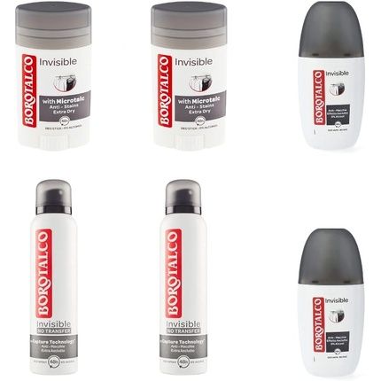 Borotalco Invisible Deodorant Trial Package Deo Stick Vapo Spray Original Fresh