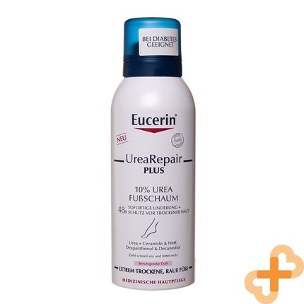 Eucerin Urearepair 10% Urea Foot Foam Extra Dry Cracked Feet 150Ml