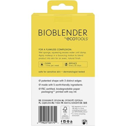 Ecotools Bioblender Makeup Sponge For Liquid And Creamy Makeup 40G 3175 Violet - Image 3