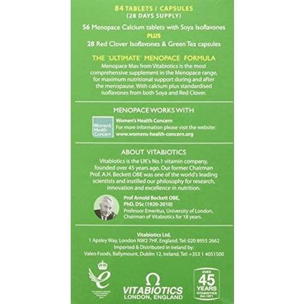 Vitabiotics Menopace Max 84 Tablets/Capsules - Image 3