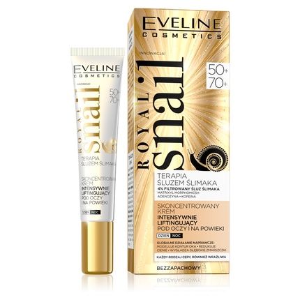 Eveline Royal Snail 50+/70+ Concentrated Eye And Eyelid Lifting Cream With Snail Mucus For Day And Night 20Ml