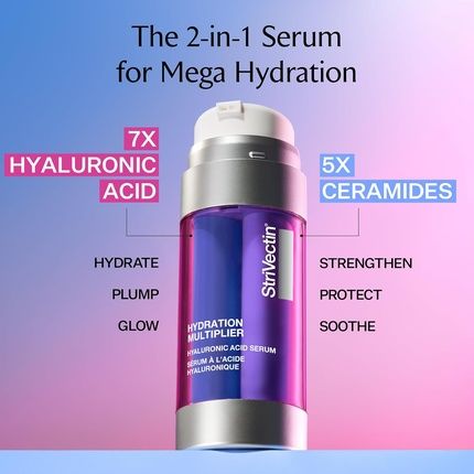 Multi Action Hydration Multiplier Hyaluronic Acid Serum With Ceramides And Peptides For Dehydrated Dry Skin 1 Oz - Image 3
