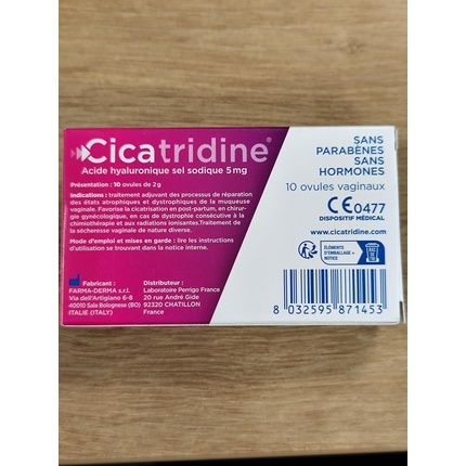 Cicatridine Plus Vaginal Suppositories For Vaginal Dryness Treatment