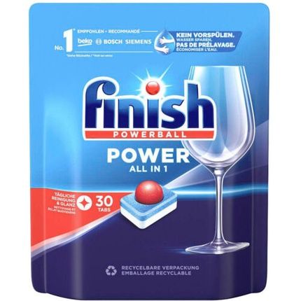 Calgonit Finish Powerball Power All In 1 Dishwasher Tabs 30 Count - Image 3