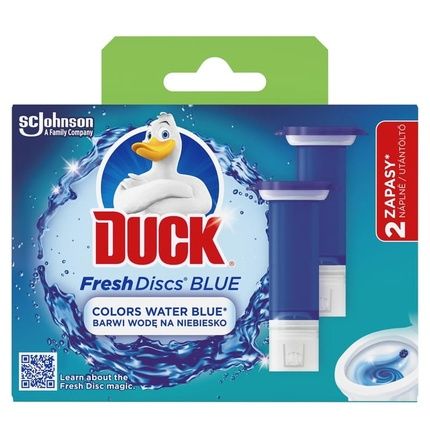 Sc Johnson Duck Fresh Disc Gel Toilet Cleaner Refills A12 Blue Lagoon 2X36G