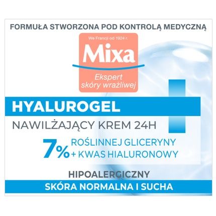 Mixa Expert Sensitive Skin Hyalurogel Intensively Moisturizing Cream 50Ml