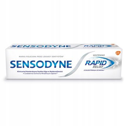 Sensodyne Rapid Relief Whitening Toothpaste 75Ml