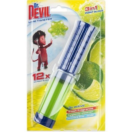 Dr. Devil Gel Toilet Discs Lime Twister 12 Pieces 75Ml
