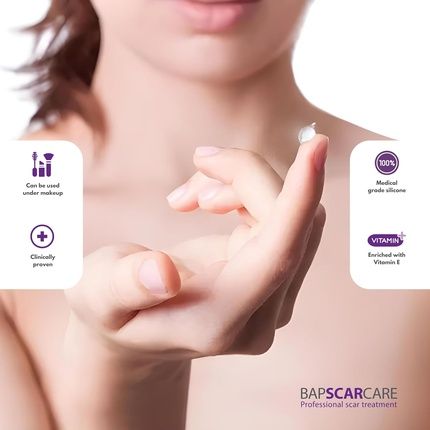 Bapscarcare Silicone Scar Gel Ideal Treatment For Face, Neck, And Hand Scars 20G