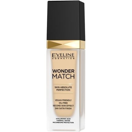 Eveline Wonder Match Luxury Foundation Adapting 05 Light Porcelain 30Ml