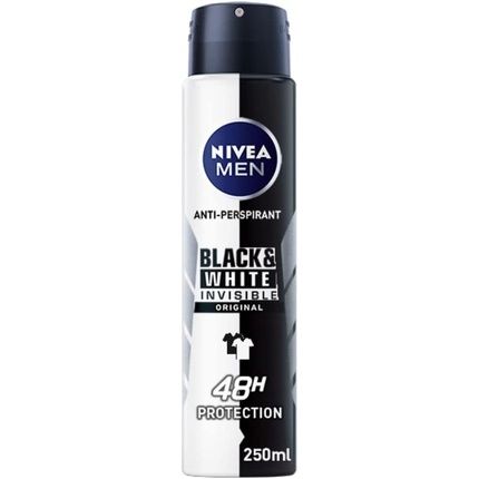 Nivea Men Invisible Black & White Original Anti-Perspirant Deodorant Spray 250Ml