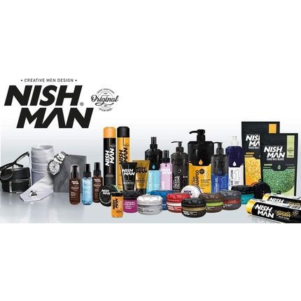 Nishman Hair Volume Powder 20G Light Control Natural Matte Look Hair Styling Powder Men Texturising Volumising Hair Powder P5+ Ultra Hold - Image 3