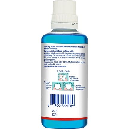 Colgate Fluorigard Daily Rinse Alcohol Free Mouthwash 400Ml Mint Flavour - Image 3
