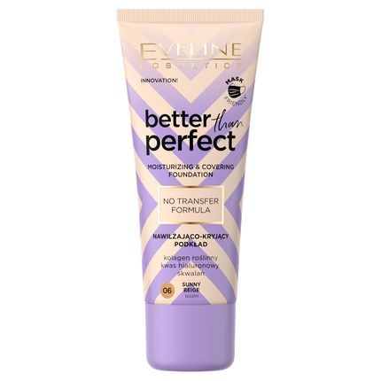 Eveline Better Than Perfect Moisturizing And Covering Foundation 06 Sunny Beige 30Ml