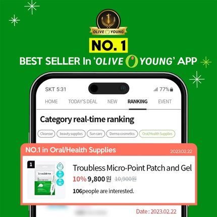 Troubless Clear Gel Cream Acne Treatment For Face 0.5Fl Oz 15Ml