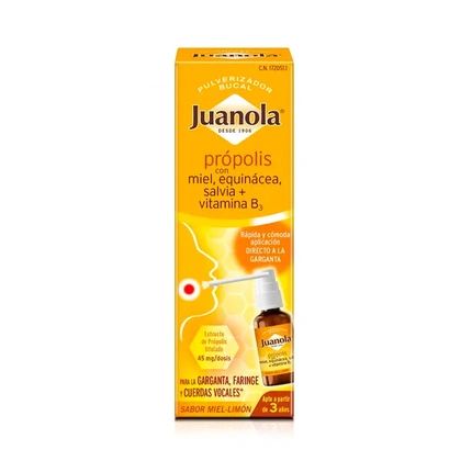 Juanola Juanola Propolis With Honey Echinacea Sage Vitamin B3 Oral Spray 30Ml