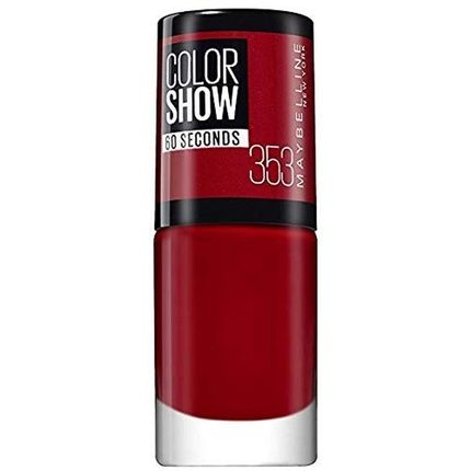 Maybelline New York Color Show Nail Polish 353 Red 7Ml - Image 3