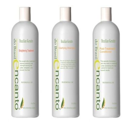 Encanto Keratin Hair Straightening Set 3X236Ml