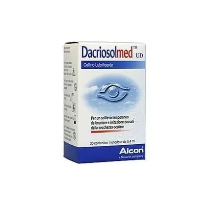 Alcon Italia Dacriosolmed Ud قطرات تشحيم للعين 30 قارورة جرعة واحدة 4 ملليلتر