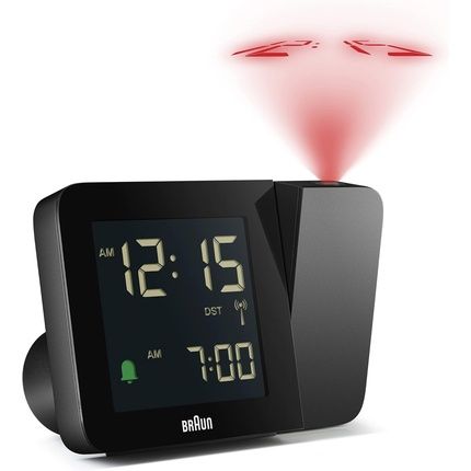 Braun Digital Radio Controlled Projection Alarm Clock For Central European Time