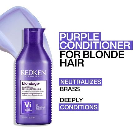 Redken Color Extend Blondage Purple Conditioner For Blonde Hair 500Ml - Image 3