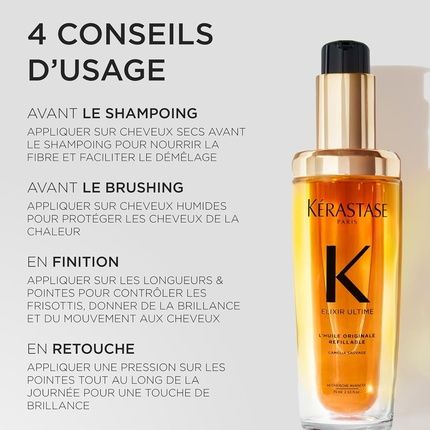 Kerastase Elixir Ultime Rouge Limited Edition Nourishing Hair Oil - Image 3