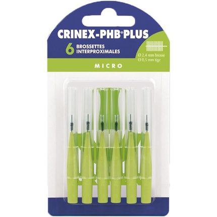 Crinex Phb Plus Micro Plus 0.9 Interproximal Brushes - Pack Of 6