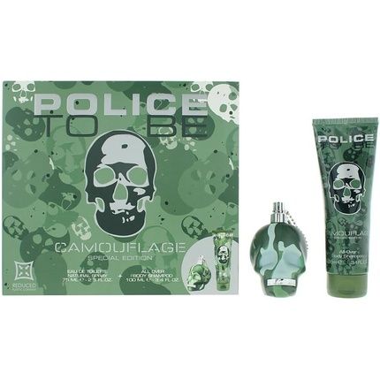 Police To Be Camouflage 2 Piece Gift Set Eau De Toilette 75Ml And Body Lotion 100Ml