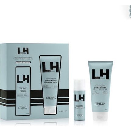 Lierac Homme Global Anti-Aging Fluid 50Ml With Free Douche Integral All-Over Shower Gel 200Ml
