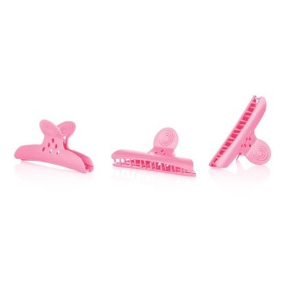 Large Pink Hair Clips - Pack Of 4