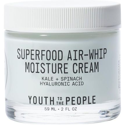 Youth To The People Superfood Air-Whip Moisture Cream Hyaluronic Acid Green Tea Moisturizer 2Oz