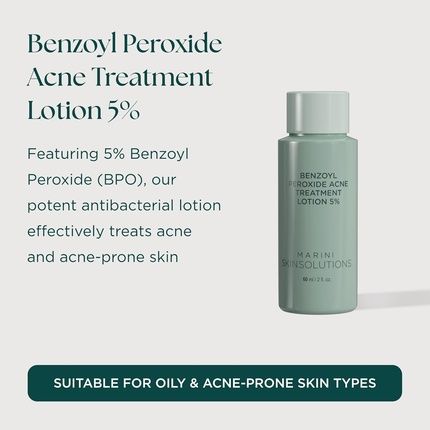 Marini Skinsolutions Benzoyl Peroxide Acne Treatment Lotion 10 Targets
