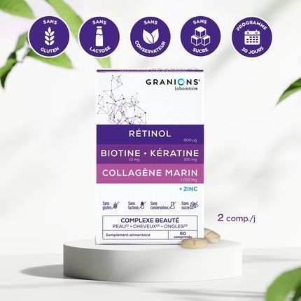 Granions Marine Collagen With Retinol, Biotin, Keratin, And Zinc - Image 3