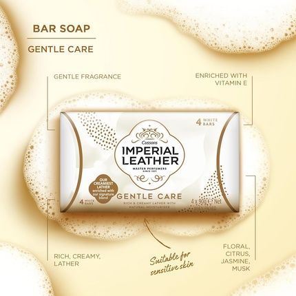 Imperial Leather Gentle Care Cleansing Bar Soap 90G - Image 3