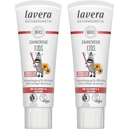 Lavera Kids Fluoride-Free Toothpaste - No Colorants - Protects Baby Teeth - Mild